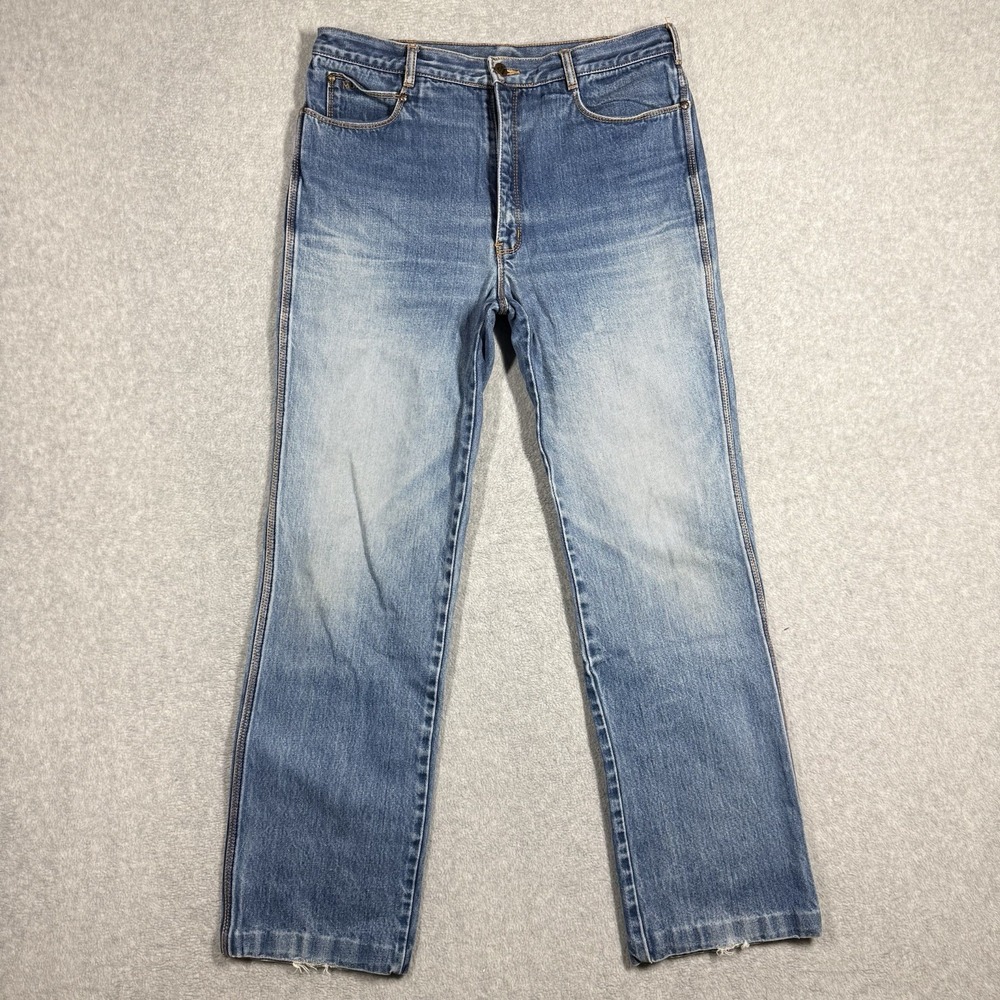 Murjani Jeans Womens 32x30 Vintage 80s High Rise Straight Leg Made In Hong Kong